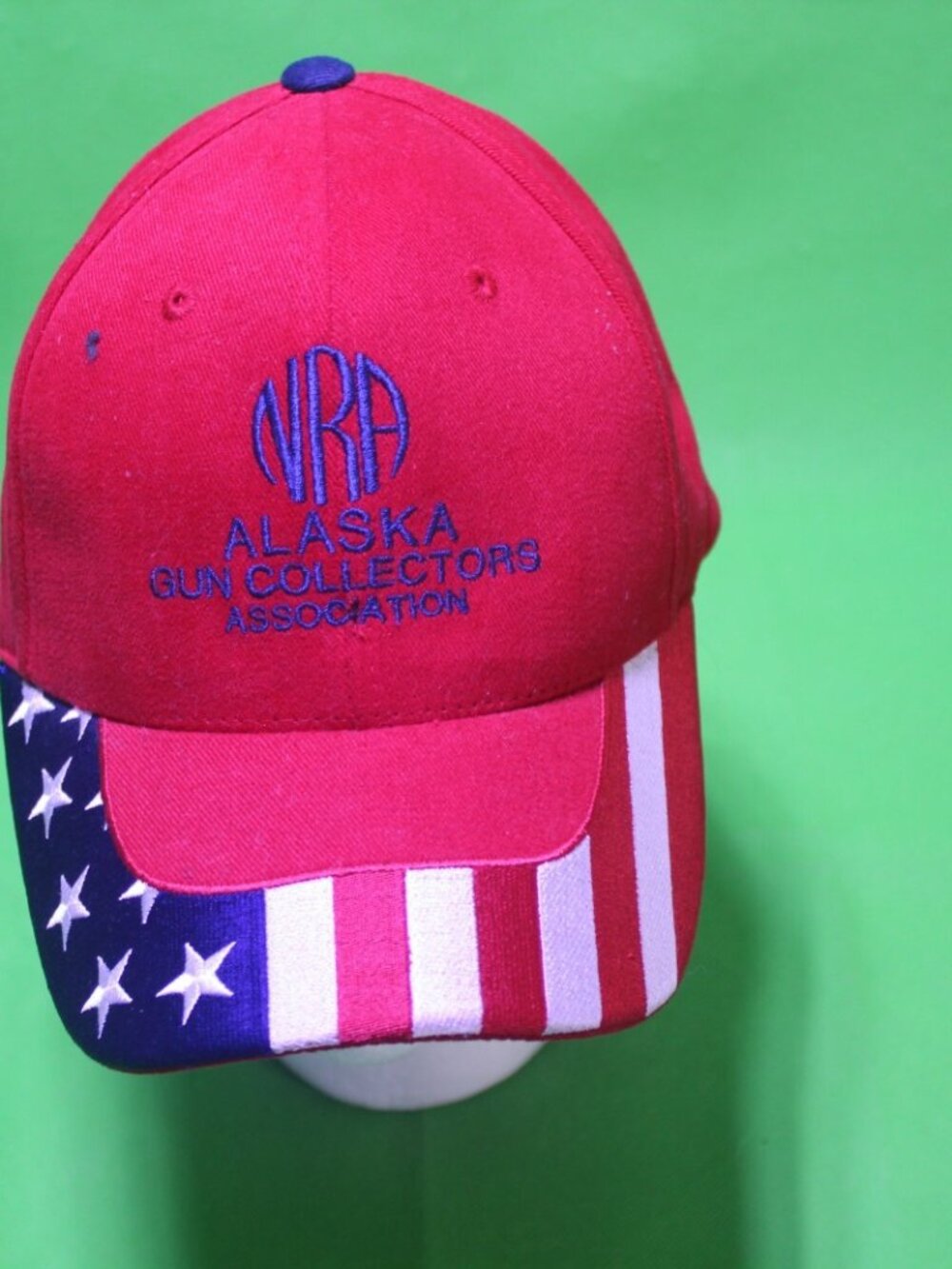 NRA Alaska Gun Collectors Association red white blue America